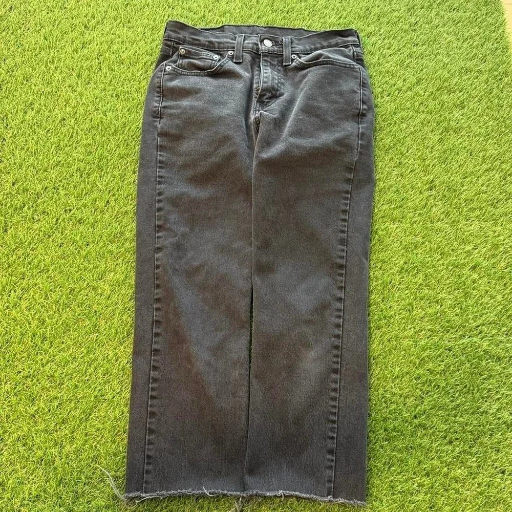 Levi's 514 (slim) straight black jeans 28x23